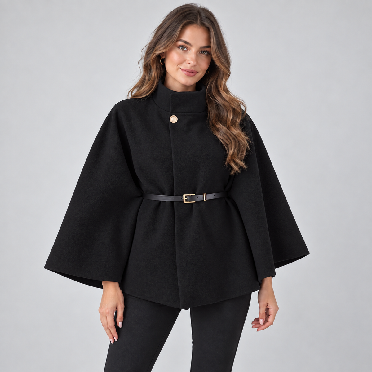 Coat in black