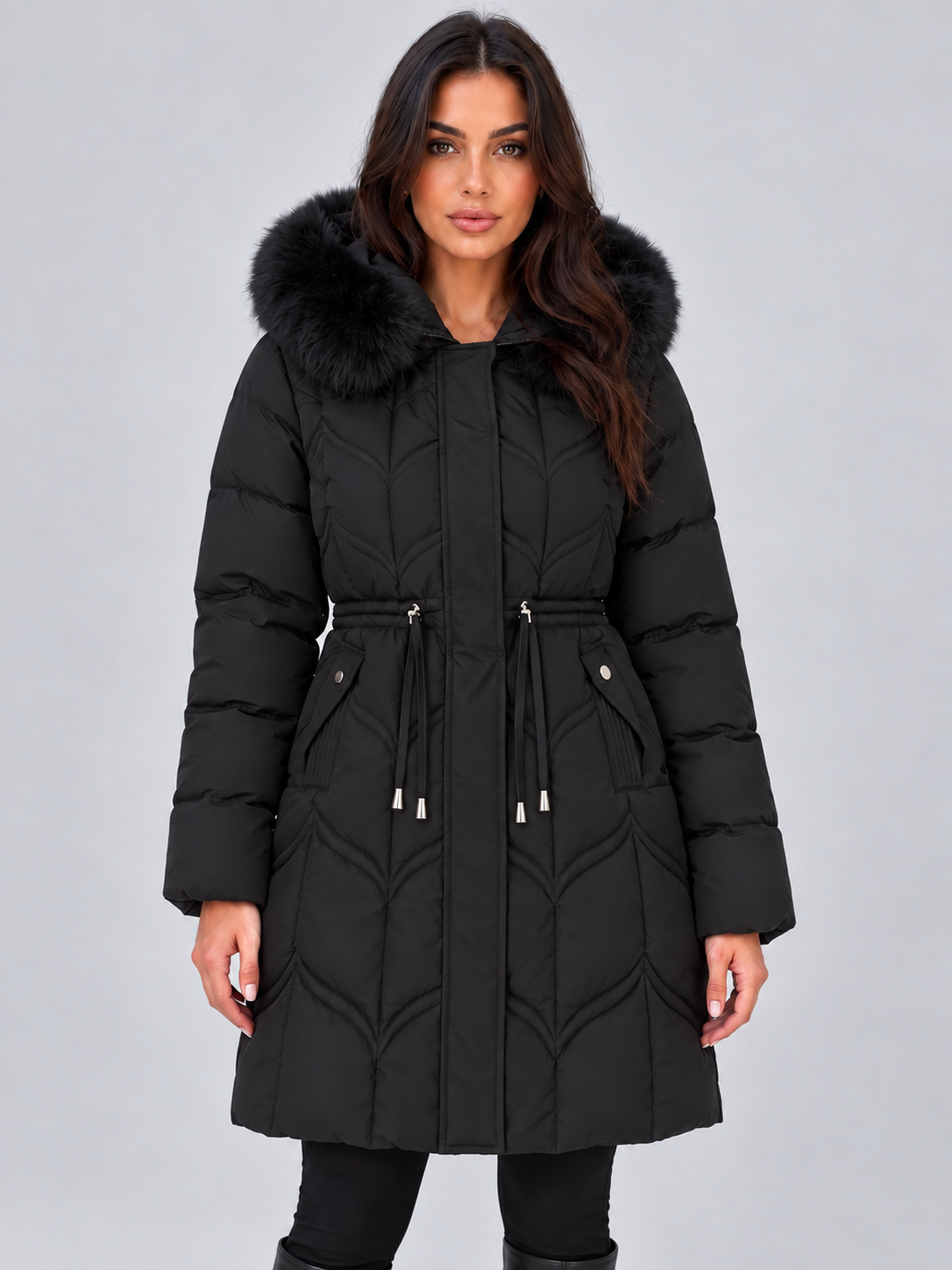 Puffer Jacket in Black