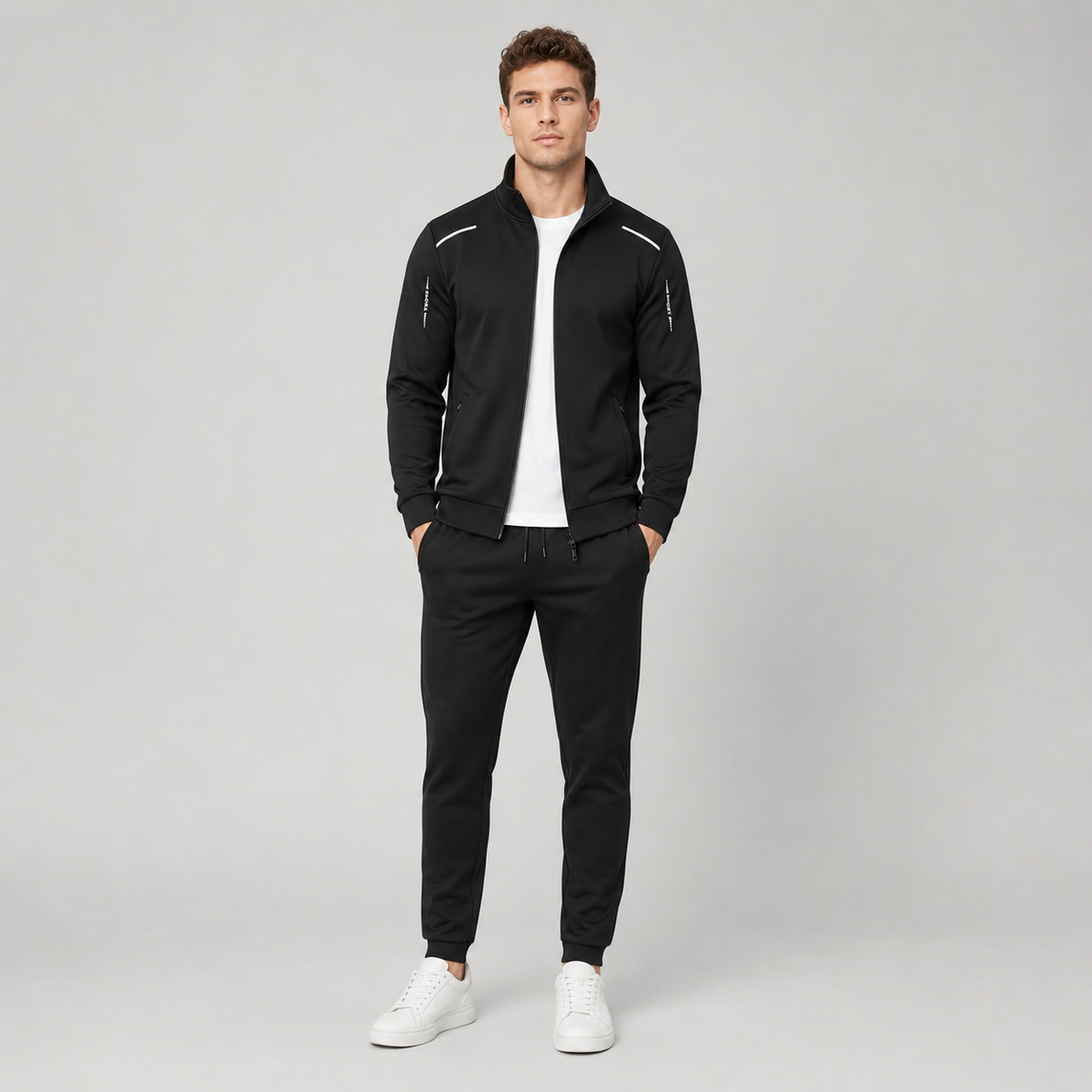 Tracksuit Set in Black