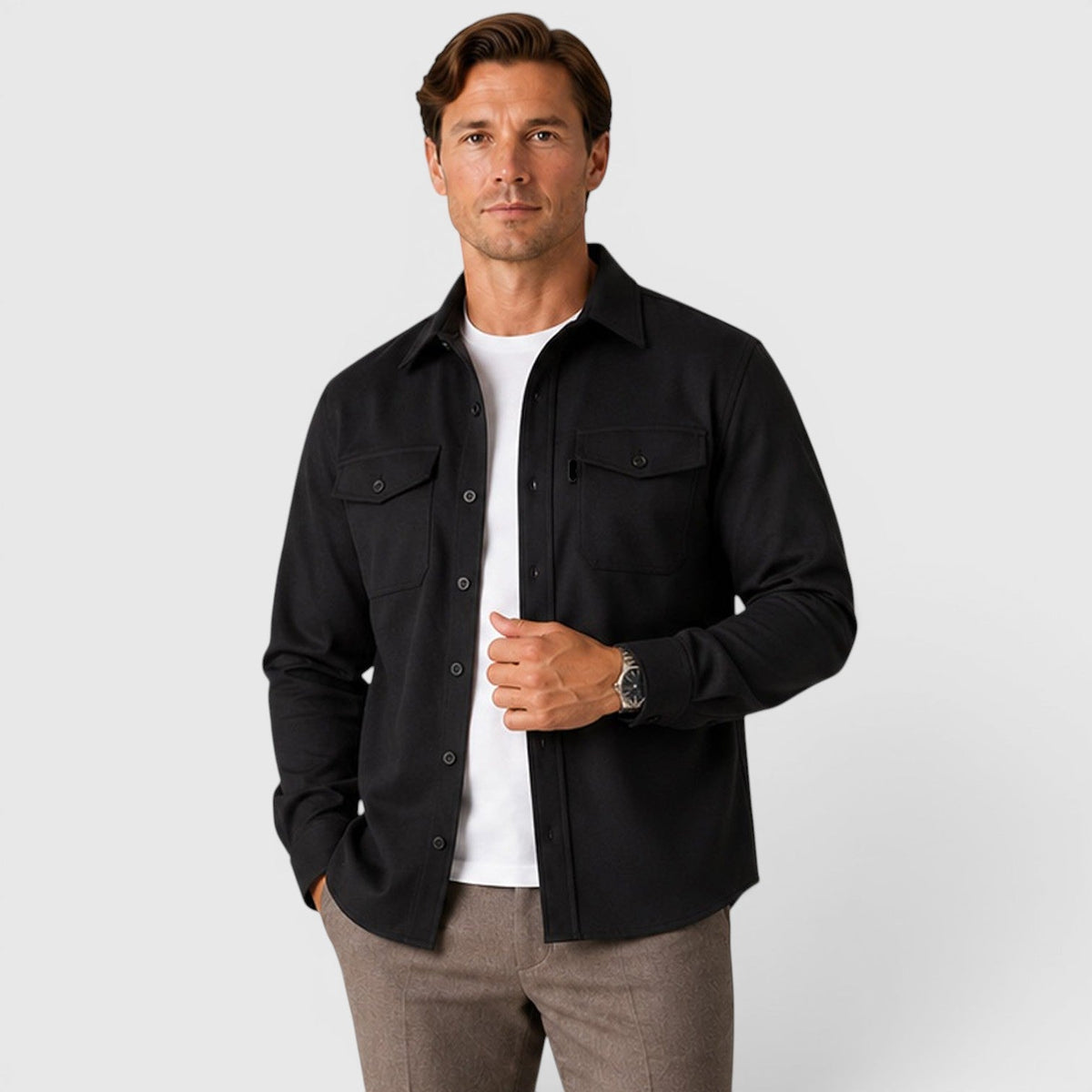 Overshirt in Black