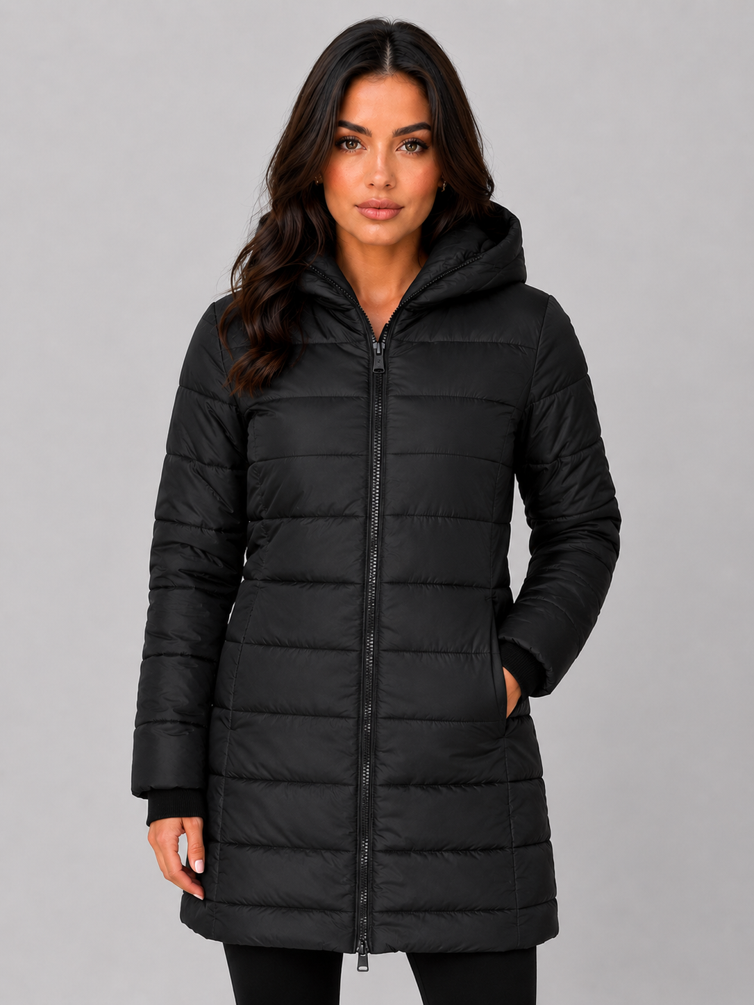 Puffer Jacket in Black