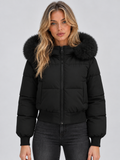Puffer Jacket in Black