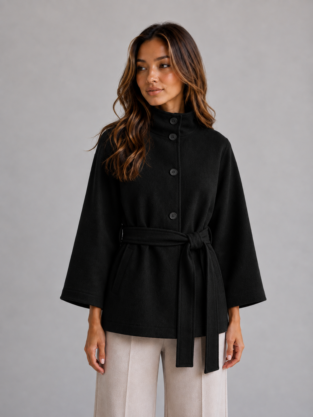Cape Jacket in Black