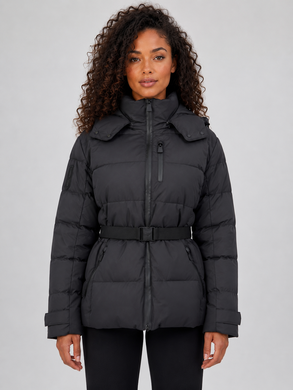 Puffer Jacket in Black