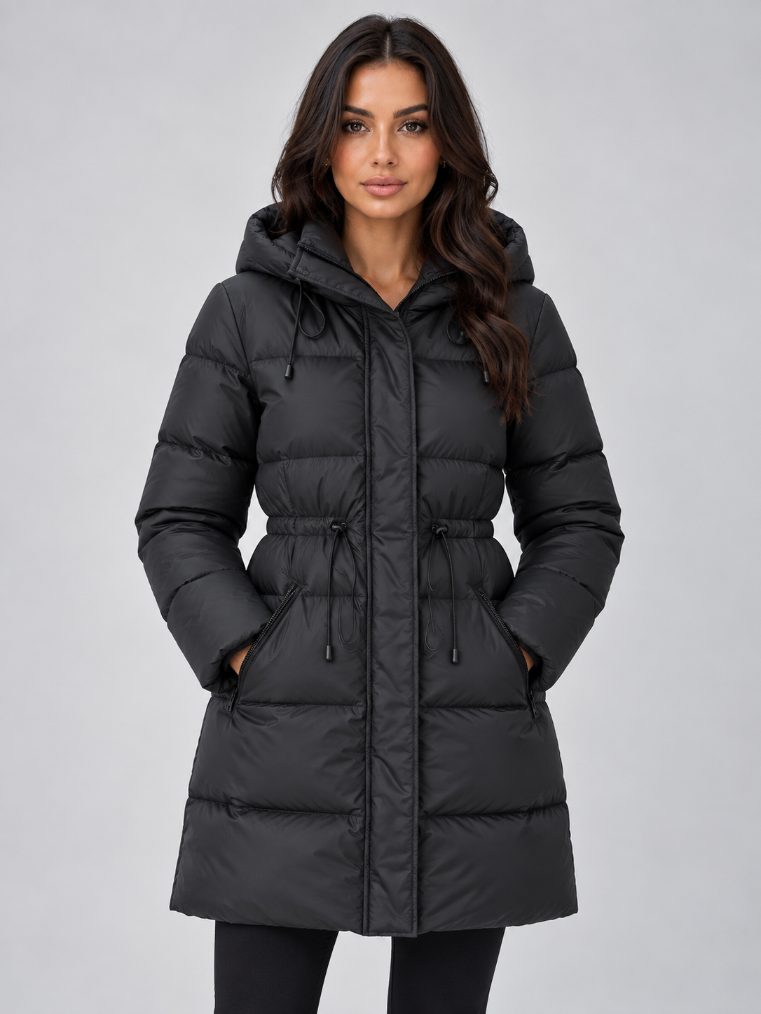Puffer Jacket in Black