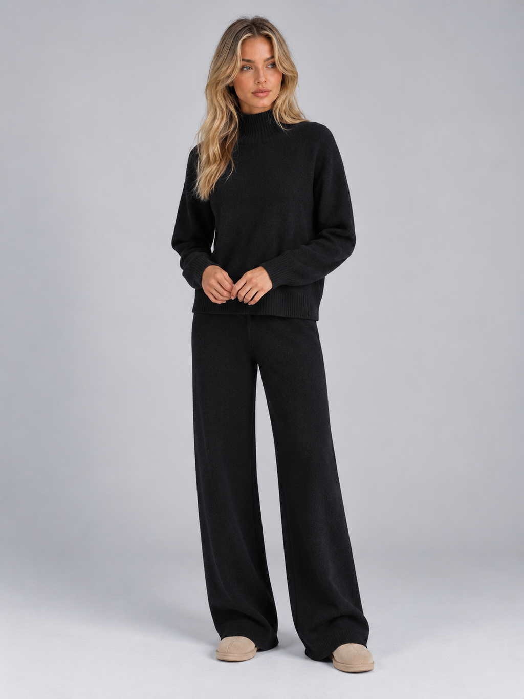 Turtleneck Sweater in Black
