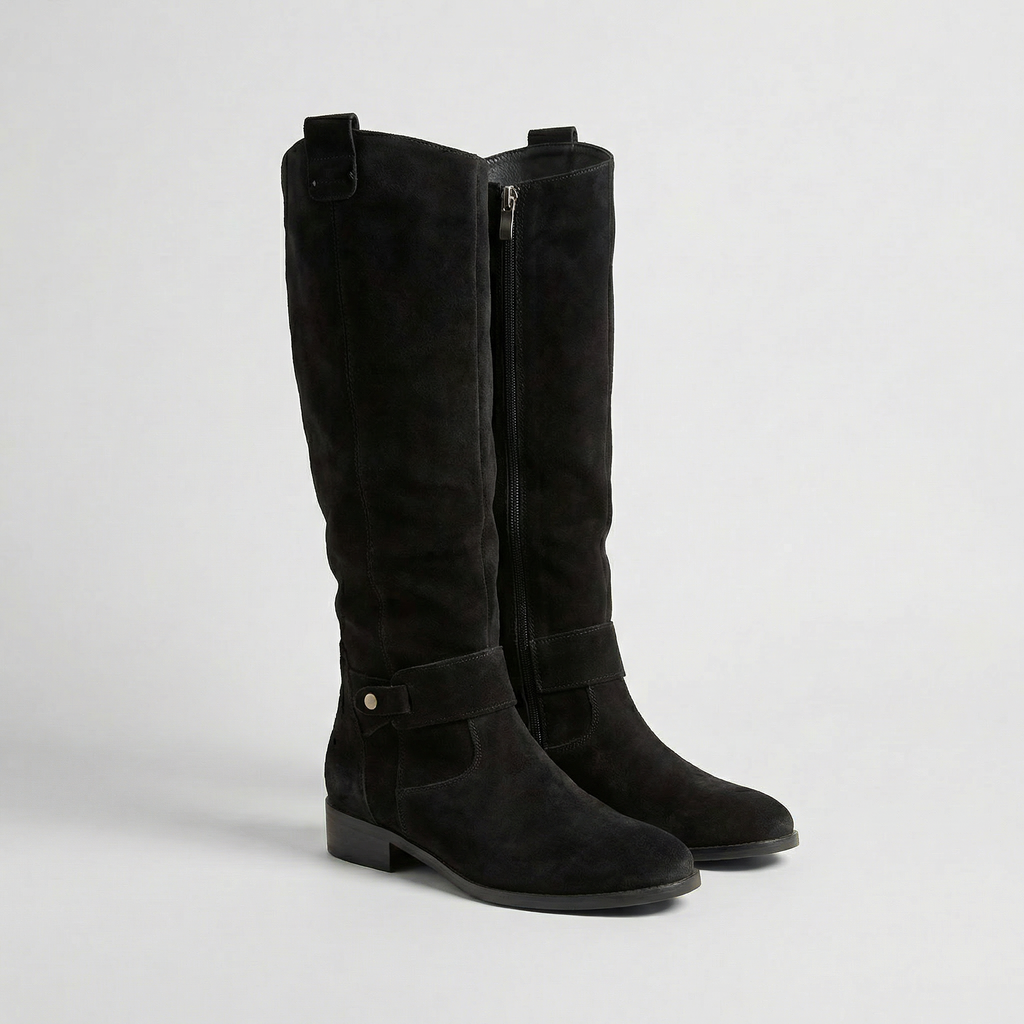 Knee-High Boots in Black