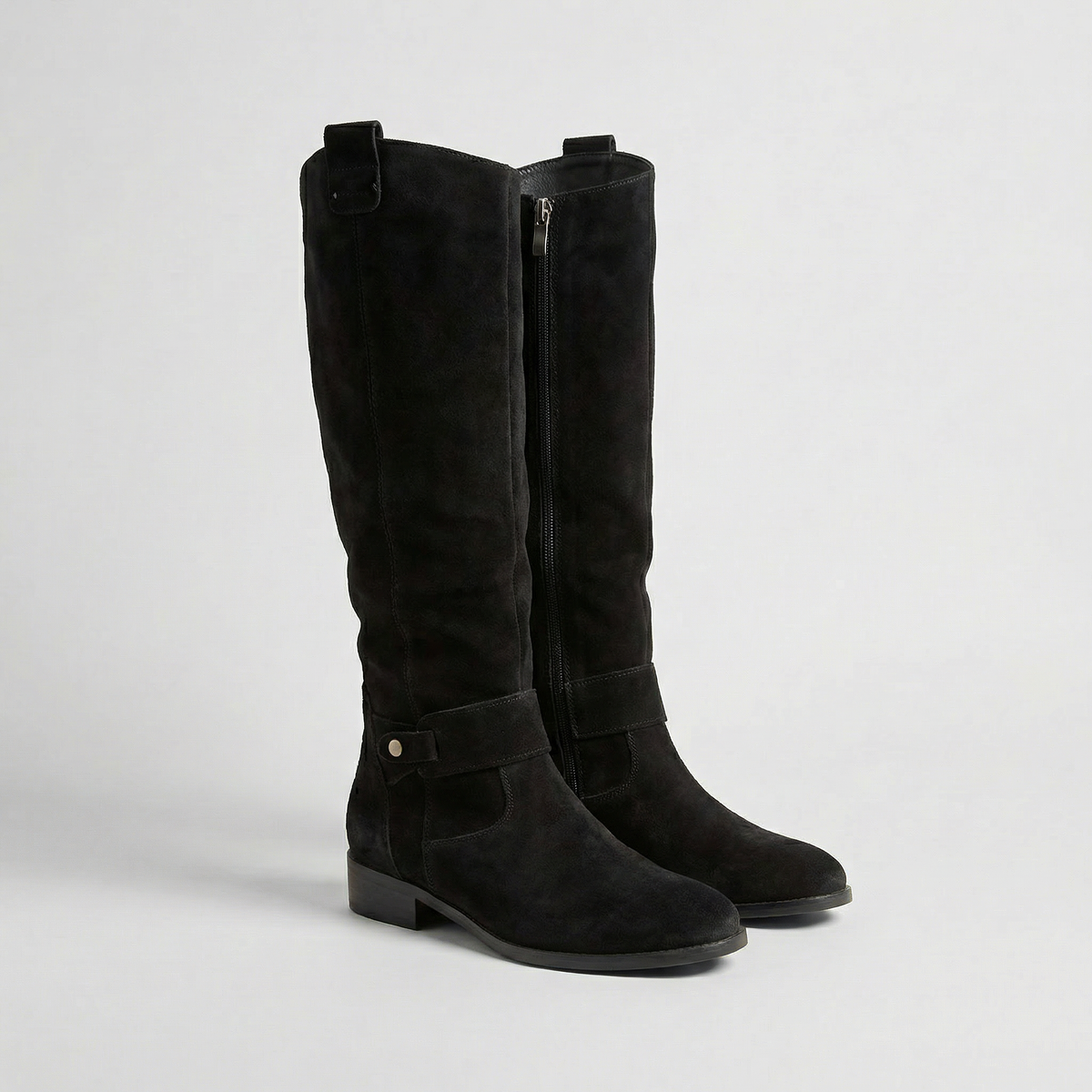 Knee-High Boots in Black