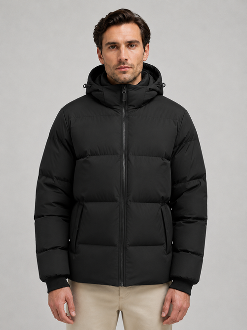 Puffer Jacket in Black