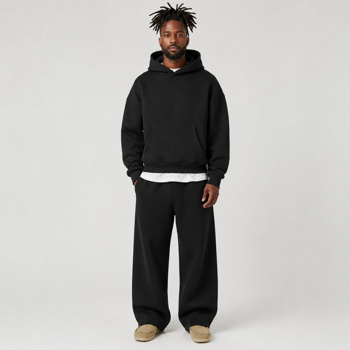 Tracksuit Set in Black