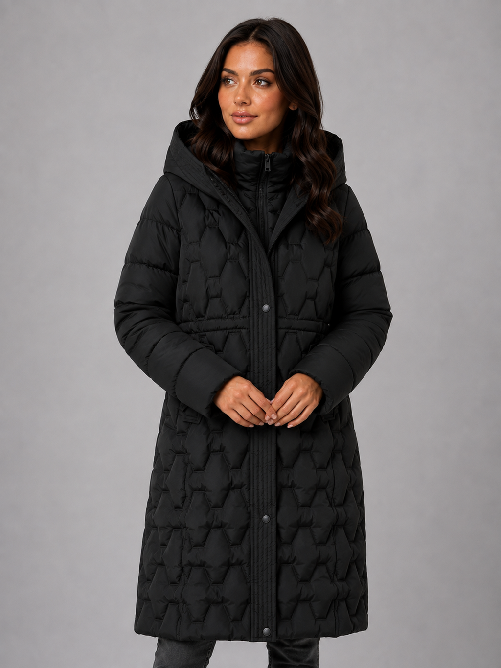 Puffer Jacket in Black