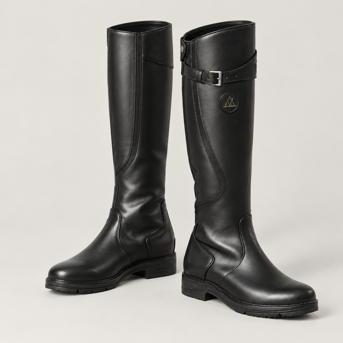 Knee-High Boots in Black