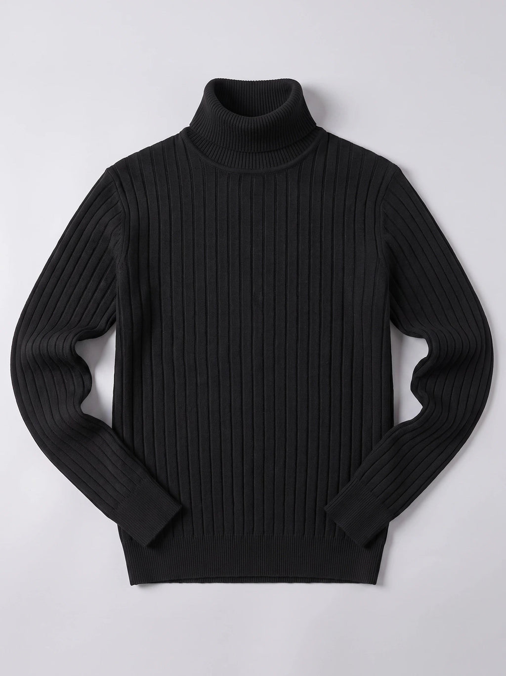 Men's Turtleneck Sweater in Black