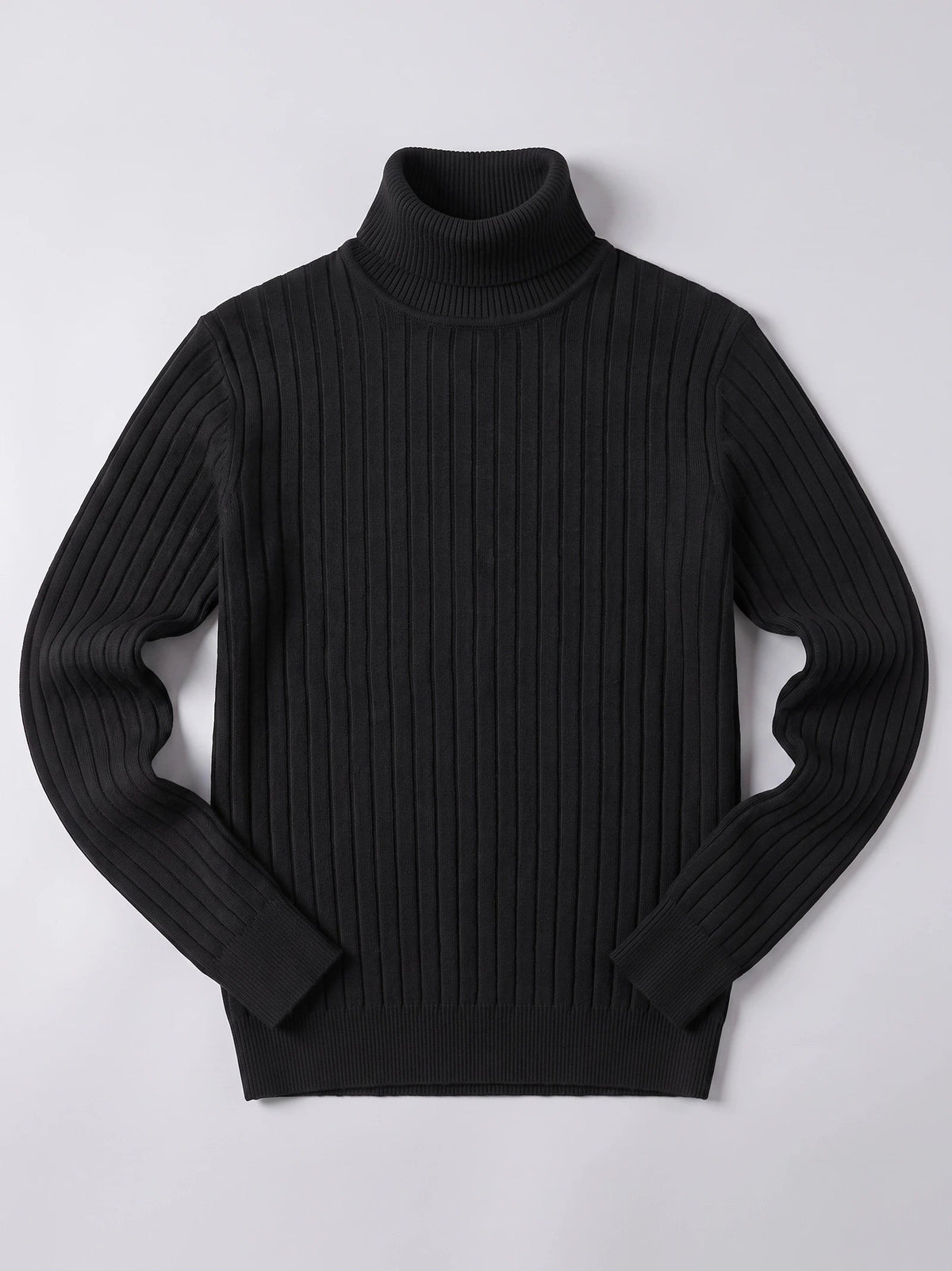Men's Turtleneck Sweater in Black