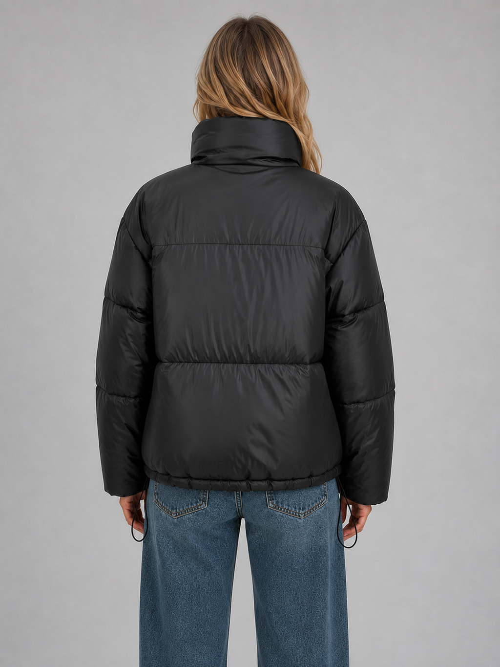 Puffer Jacket in Black