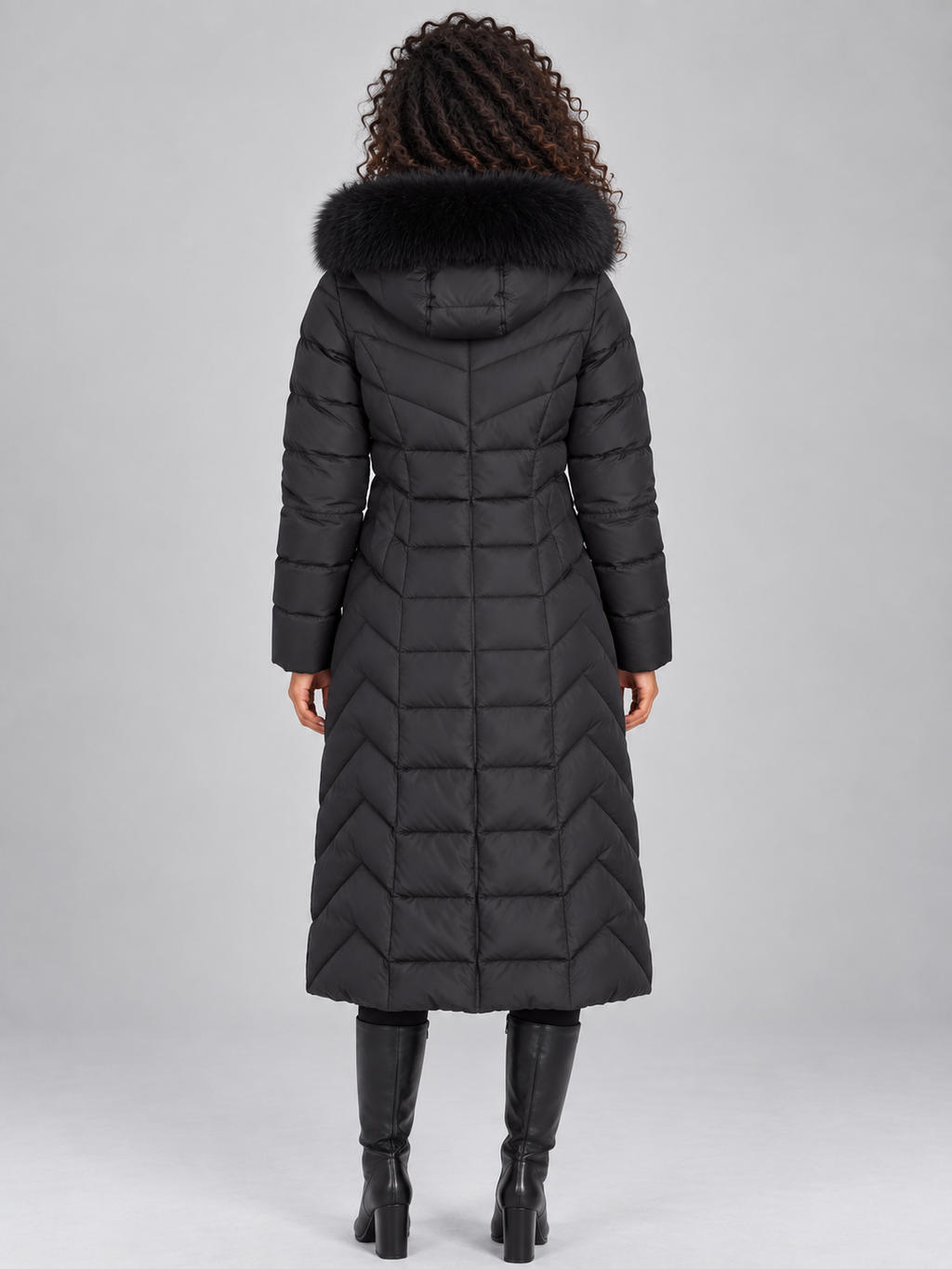 Puffer Jacket in Black