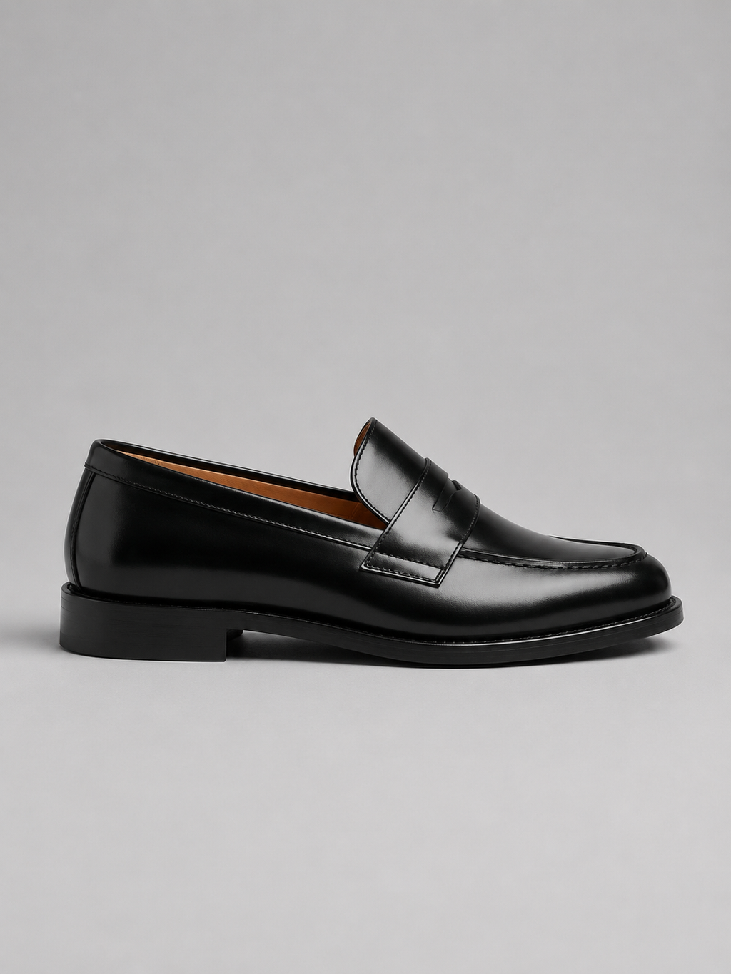 Penny Loafers in Black