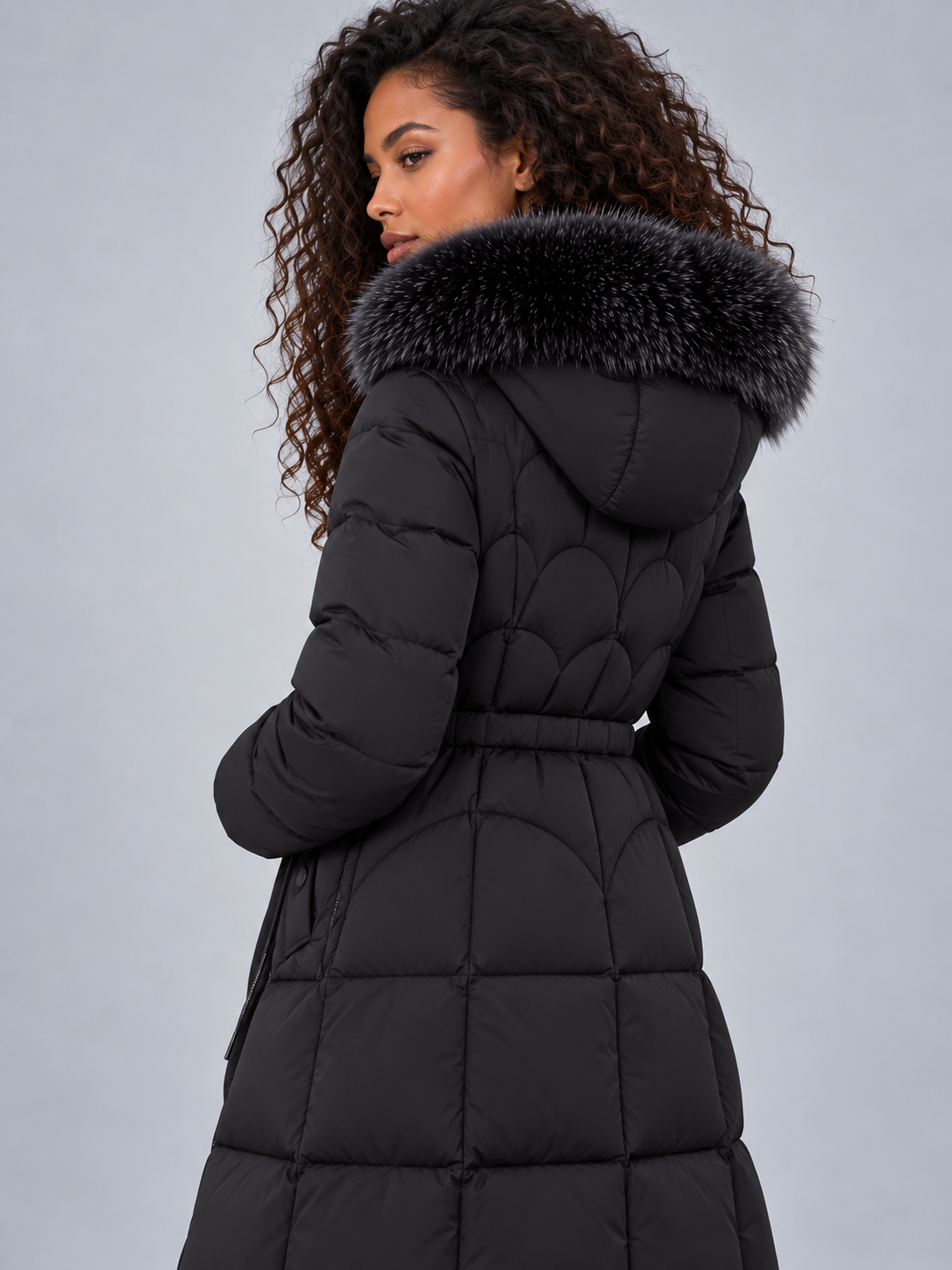 Puffer Jacket in Black