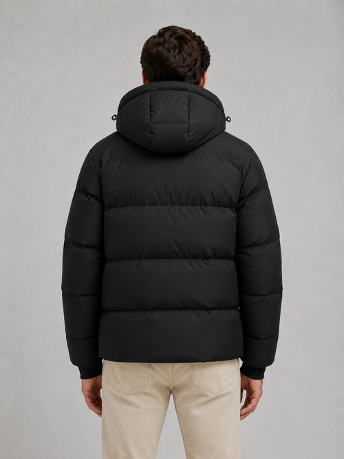 Puffer Jacket in Black