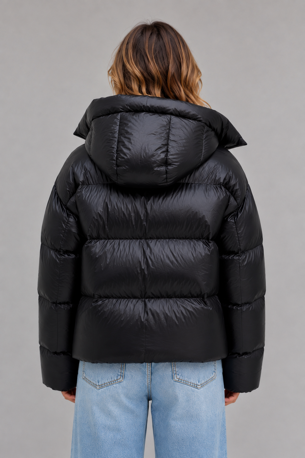 Puffer Jacket in Black
