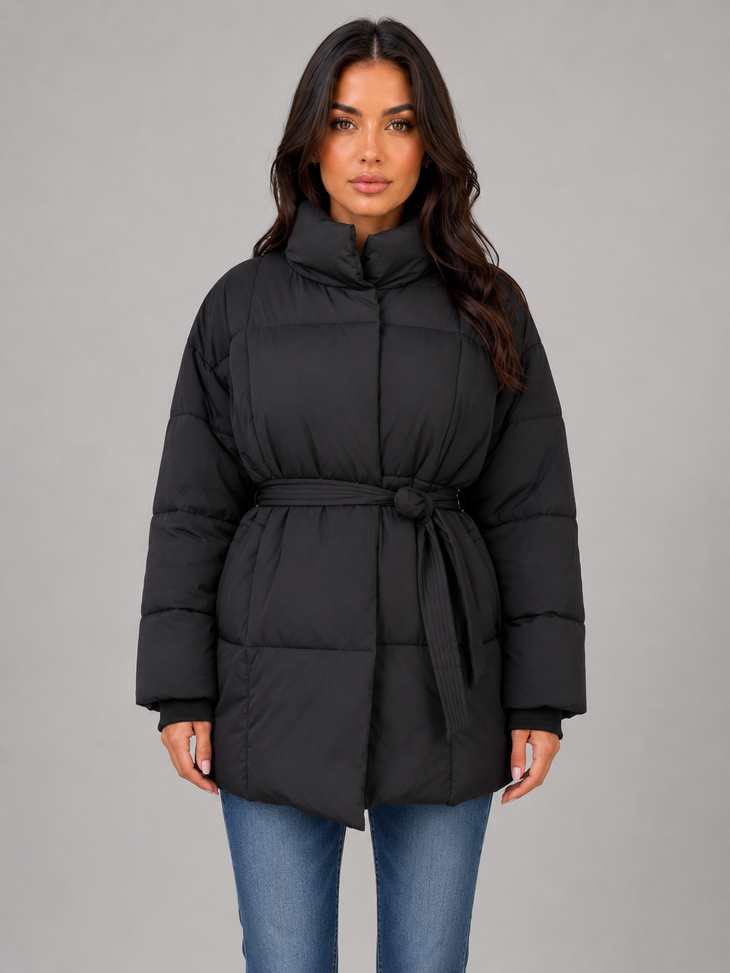 Puffer Jacket in Black