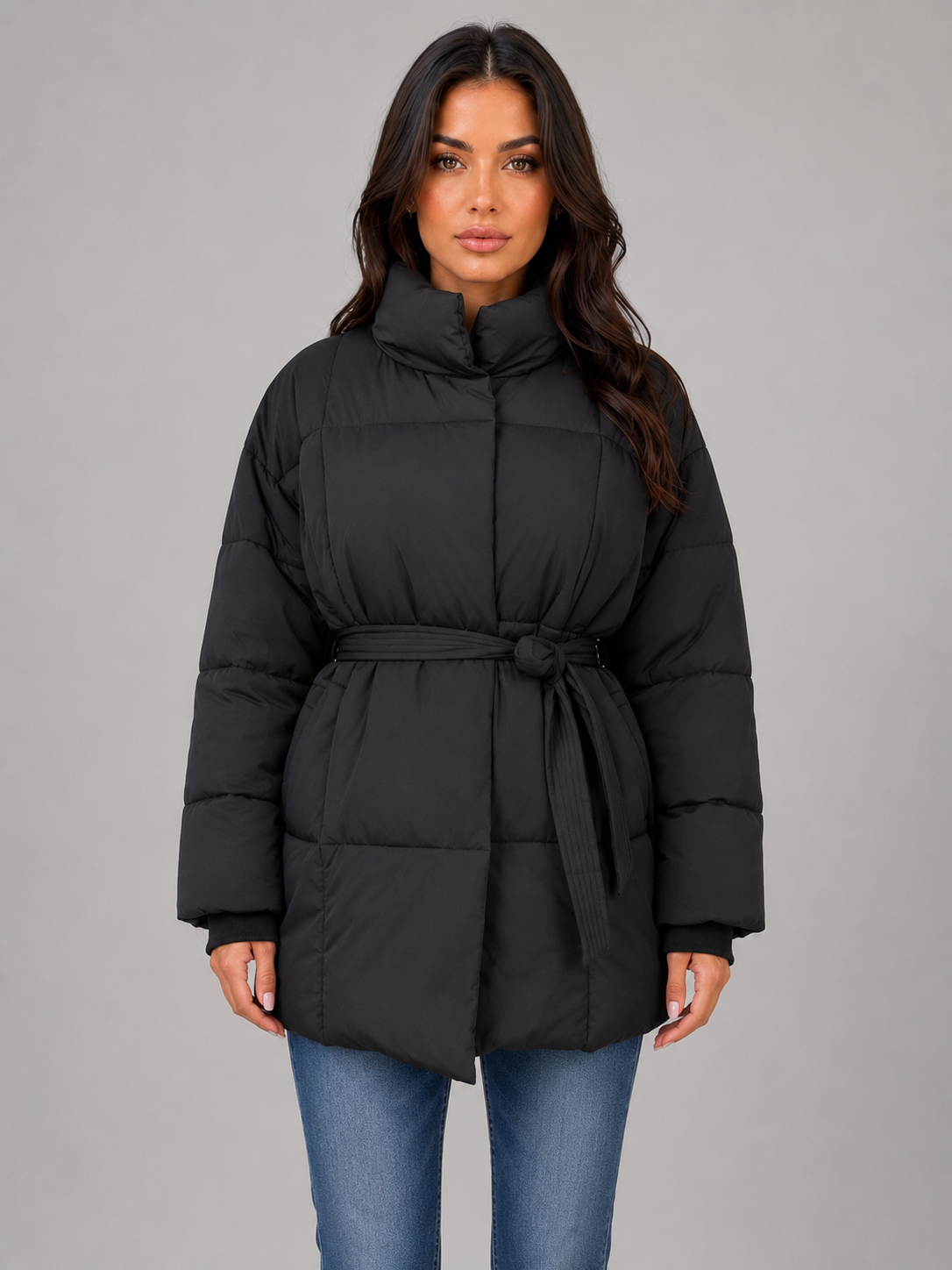Puffer Jacket in Black