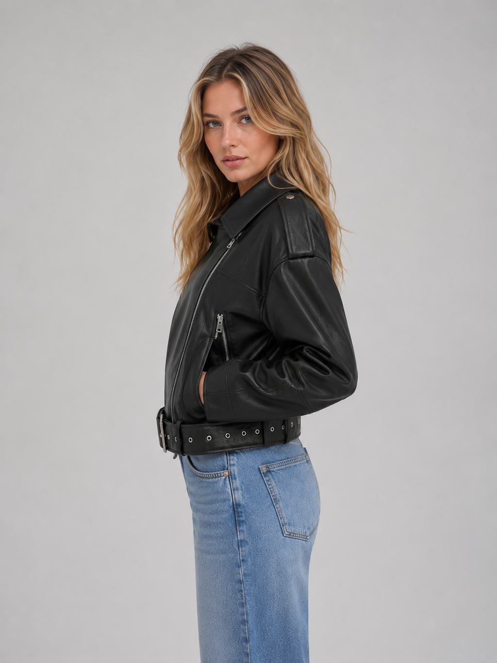 Biker Jacket in Black