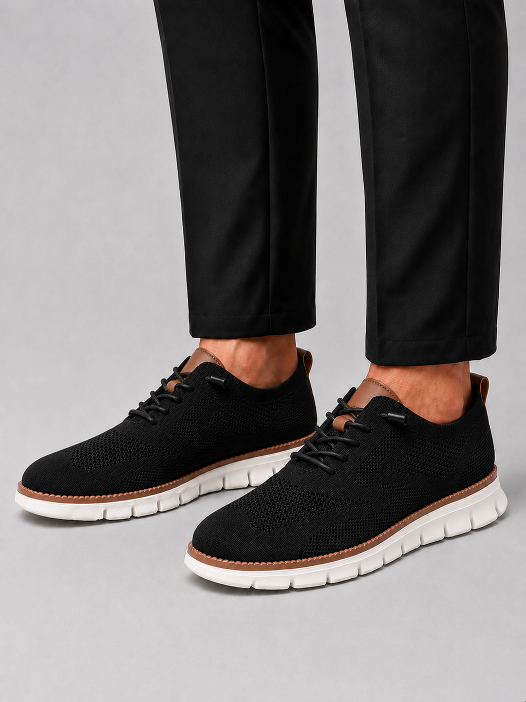 Men'S Casual Sneakers in Black