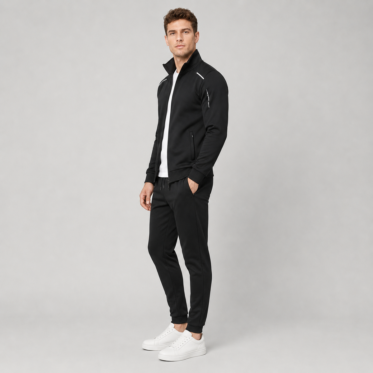 Tracksuit Set in Black