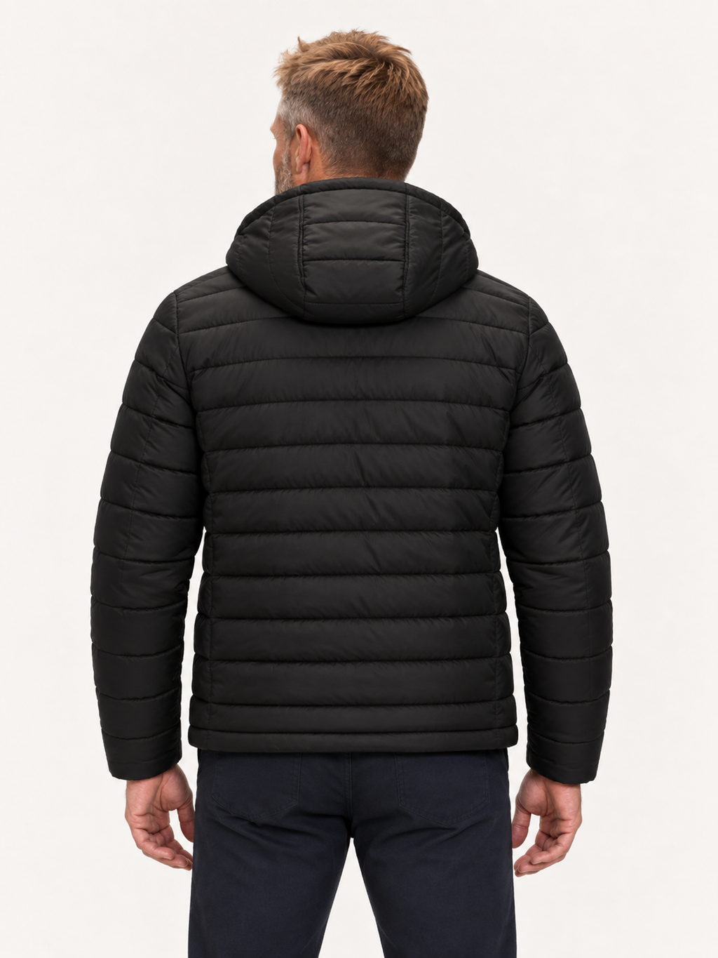 Puffer Jacket in Black