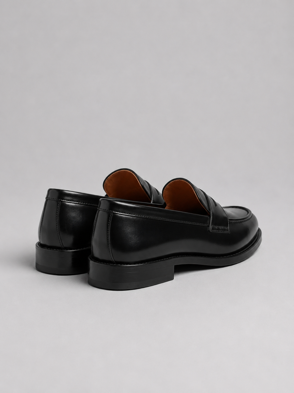 Penny Loafers in Black