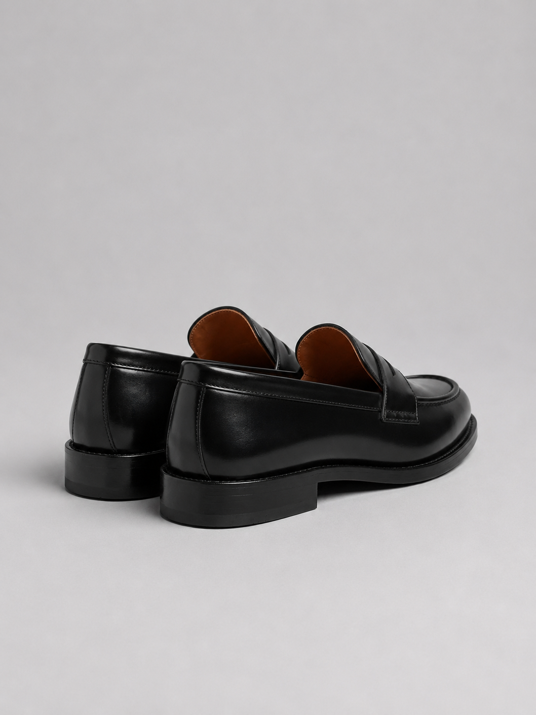 Penny Loafers in Black