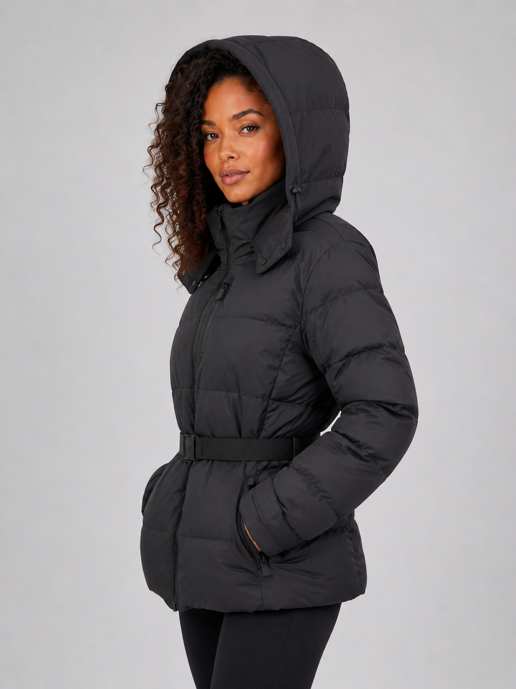 Puffer Jacket in Black