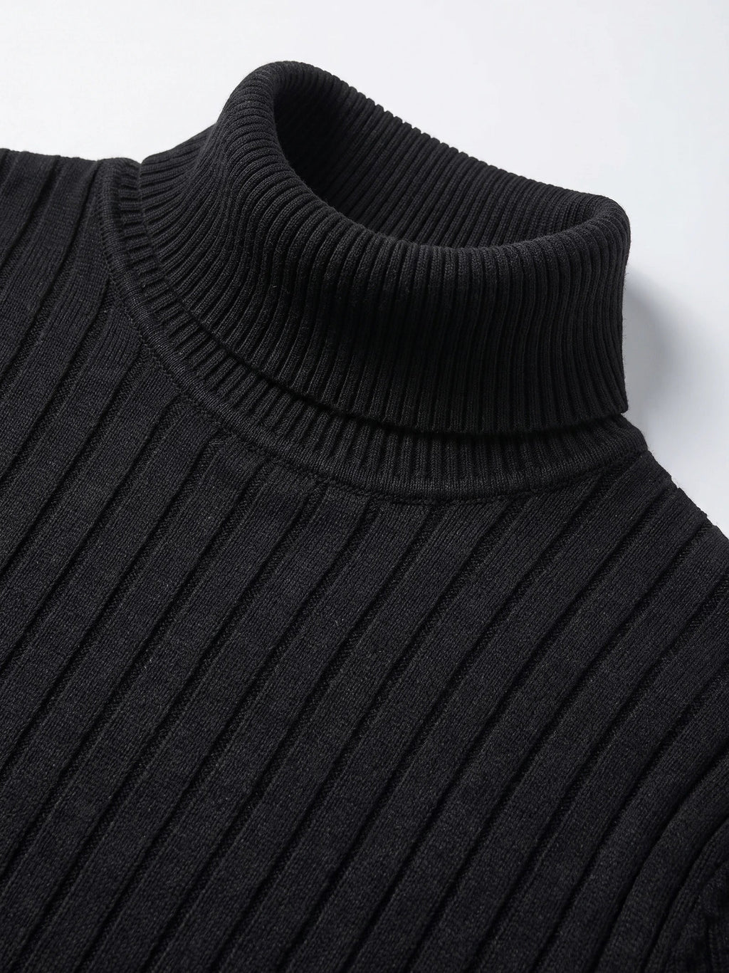 Men's Turtleneck Sweater in Black