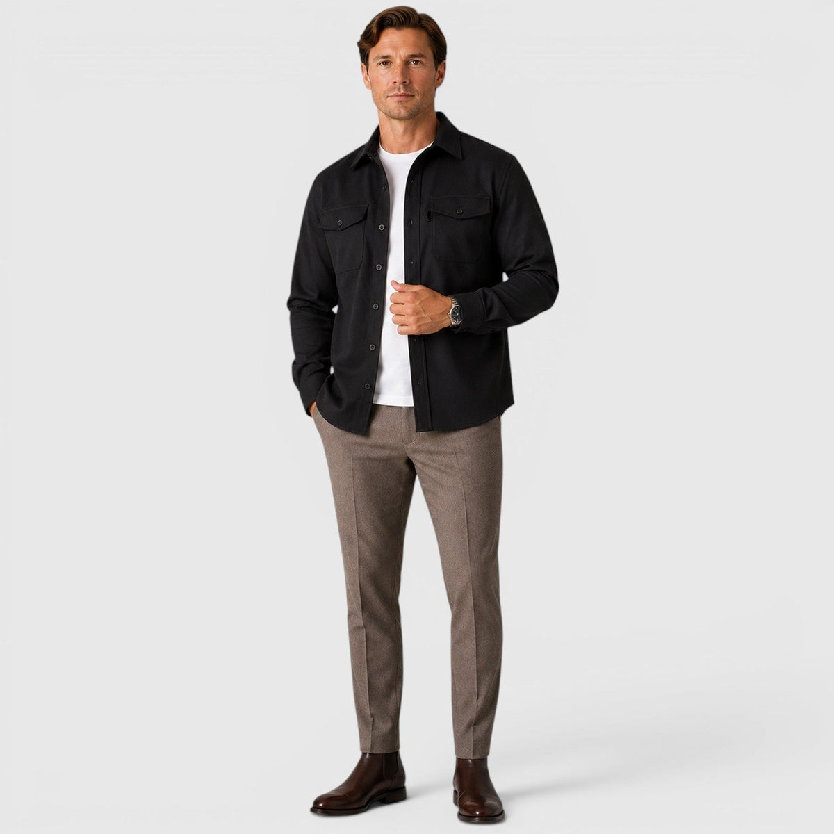 Overshirt in Black