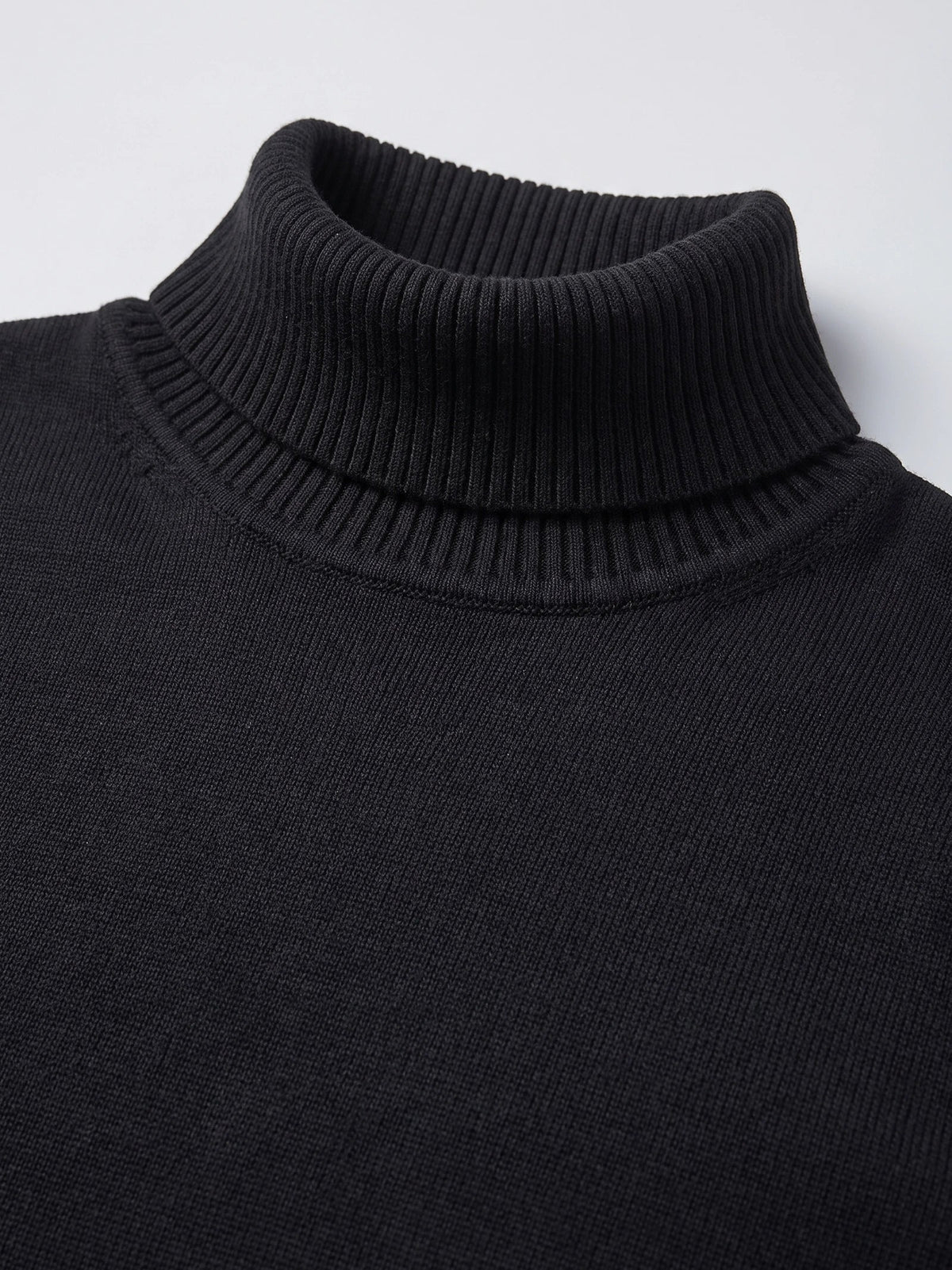 Men's Turtleneck Sweater in Black