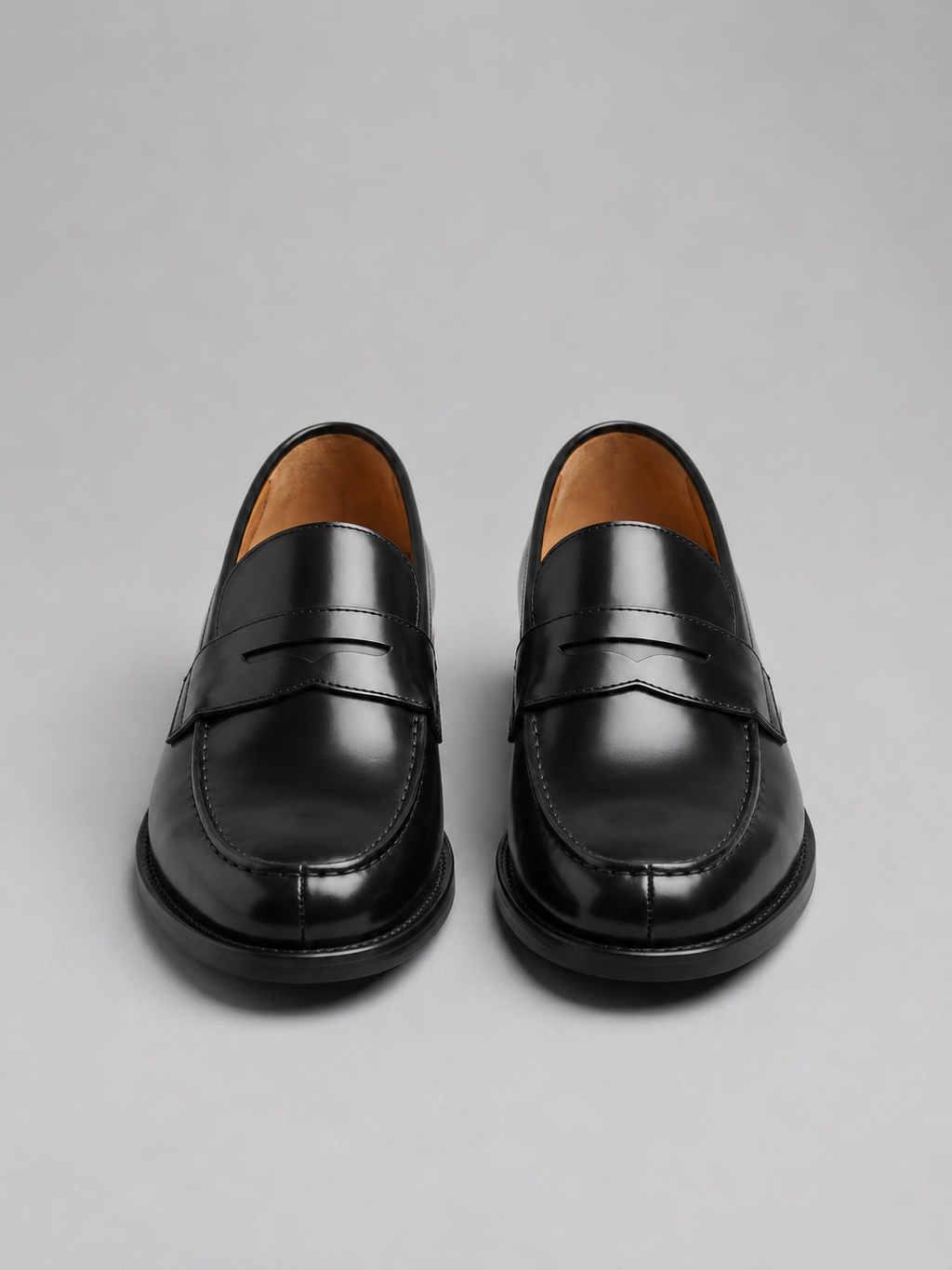Penny Loafers in Black