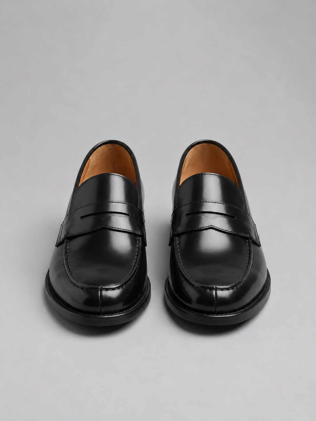 Penny Loafers in Black