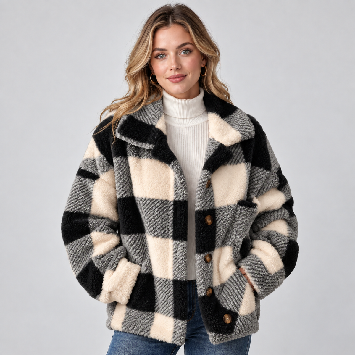 Shacket in Black apricot