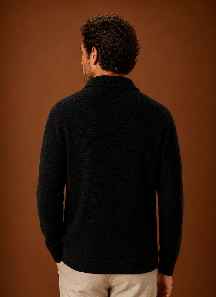Men's Knit Cardigan Sweater | Nero & Luya