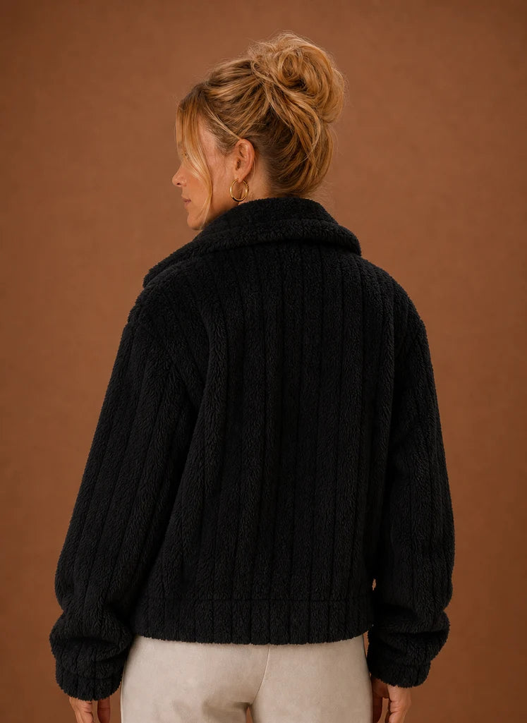 Women's Winter Coat - Oversized Teddy Jacket | Nero & Luya