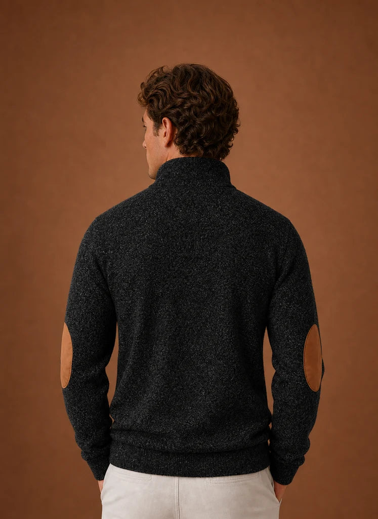 Men's Mock Neck Pullover Layering Sweater | Nero & Luya