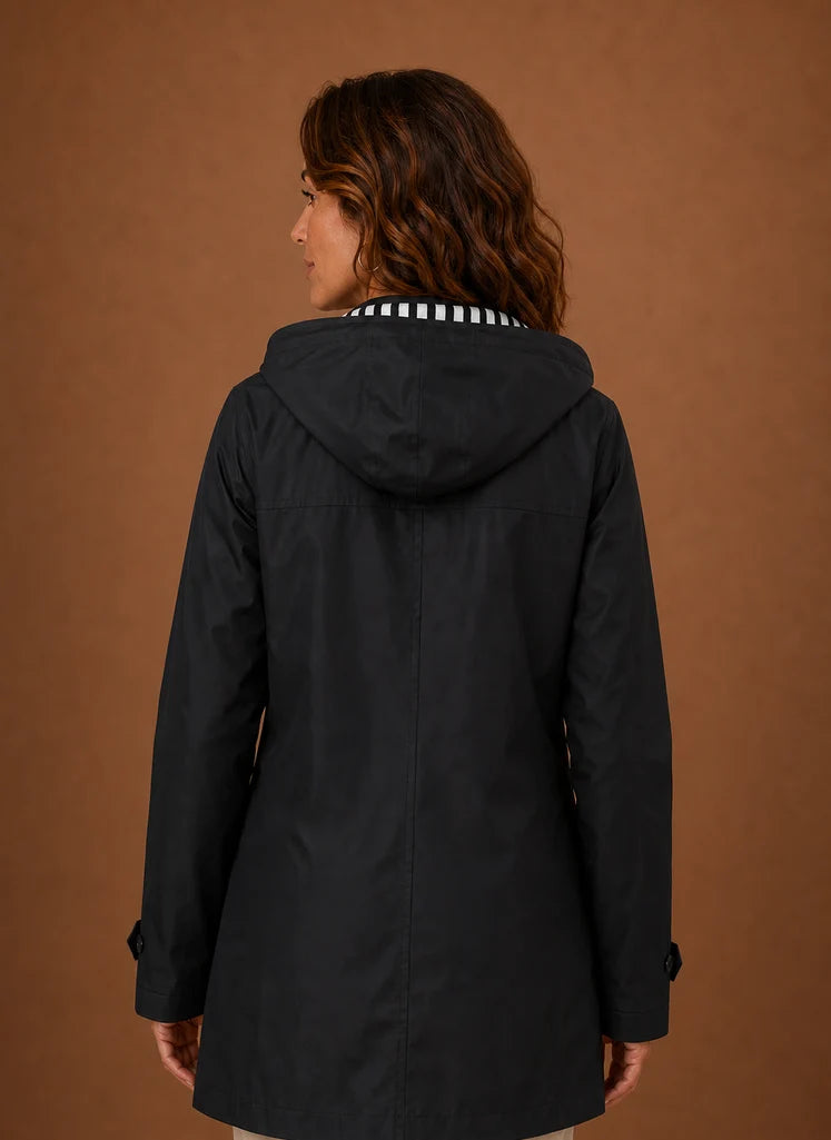 Women's Trench Coat - Hooded Fall/Winter Coat | Nero & Luya