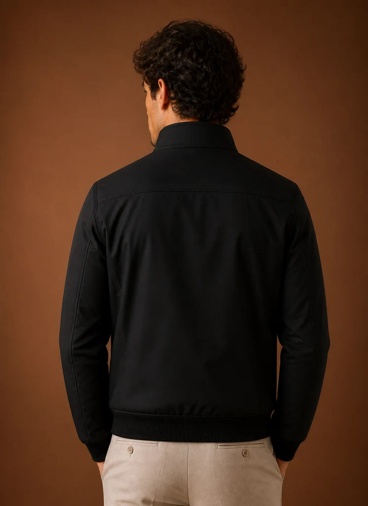 Men’s Lightweight Fleece Bomber Jacket | Nero & Luya