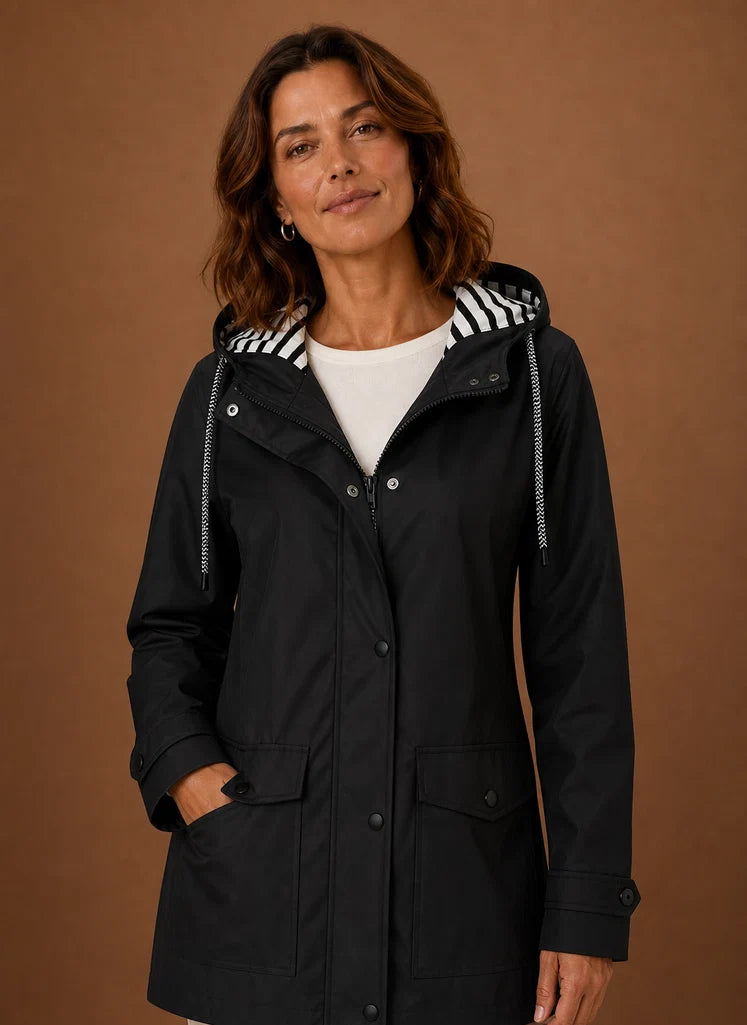 Women's Trench Coat - Hooded Fall/Winter Coat | Nero & Luya
