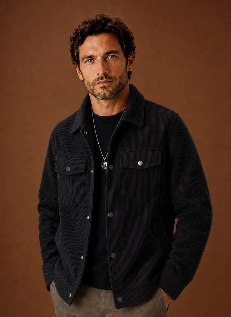 Men’s Corduroy Jacket – Casual Fall Jacket | Nero & Luya