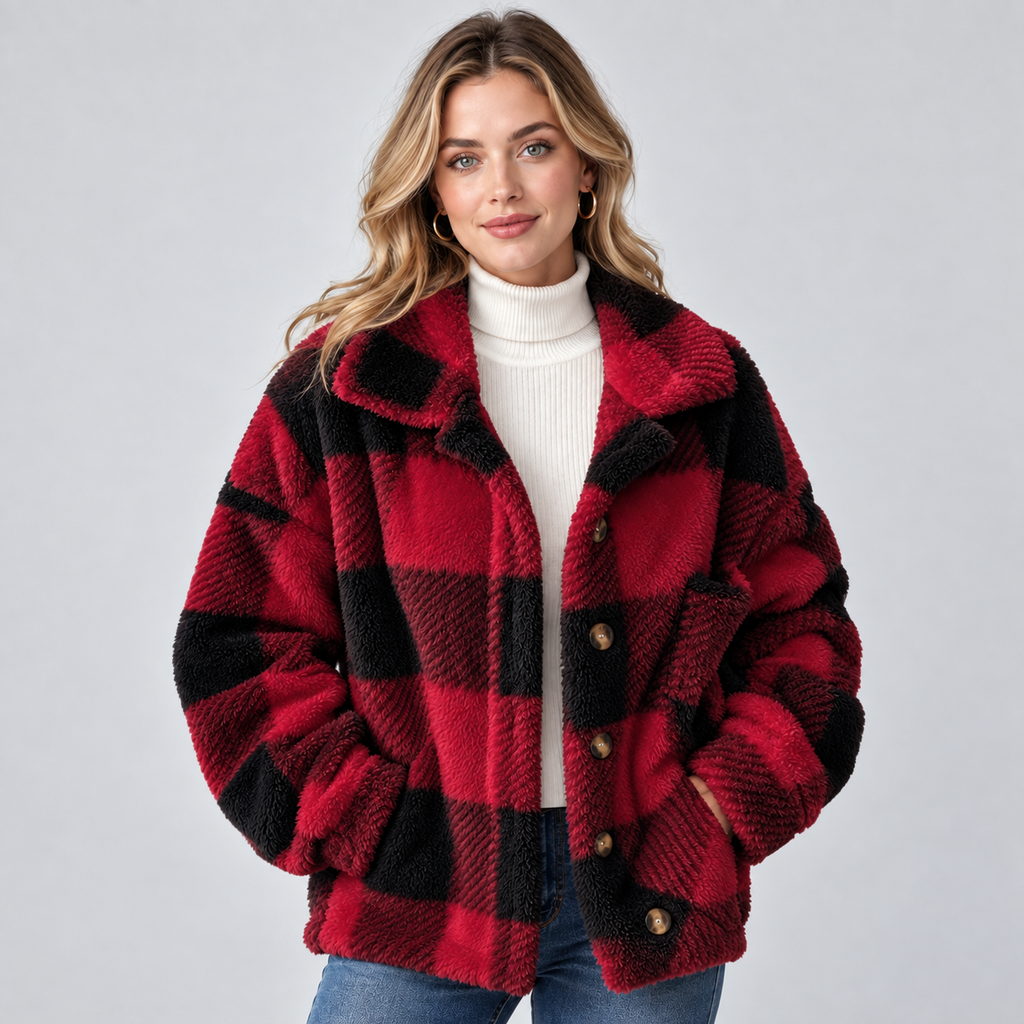 Shacket in Black red