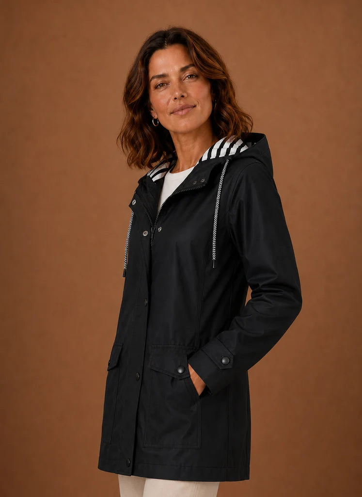 Women's Trench Coat - Hooded Fall/Winter Coat | Nero & Luya