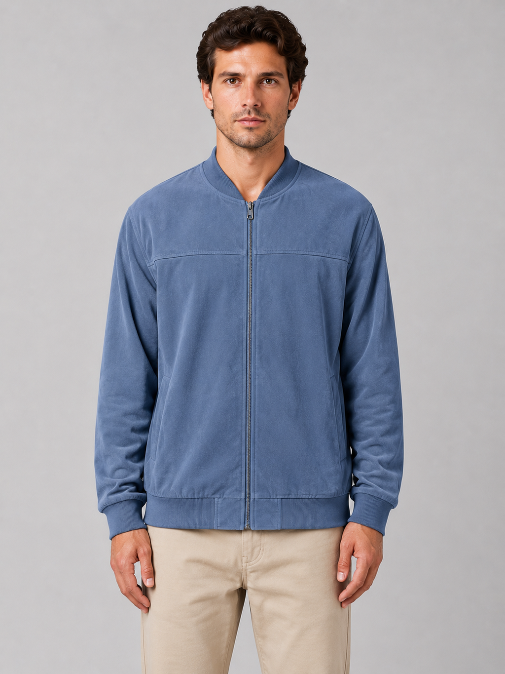 Bomber Jacket in Blue