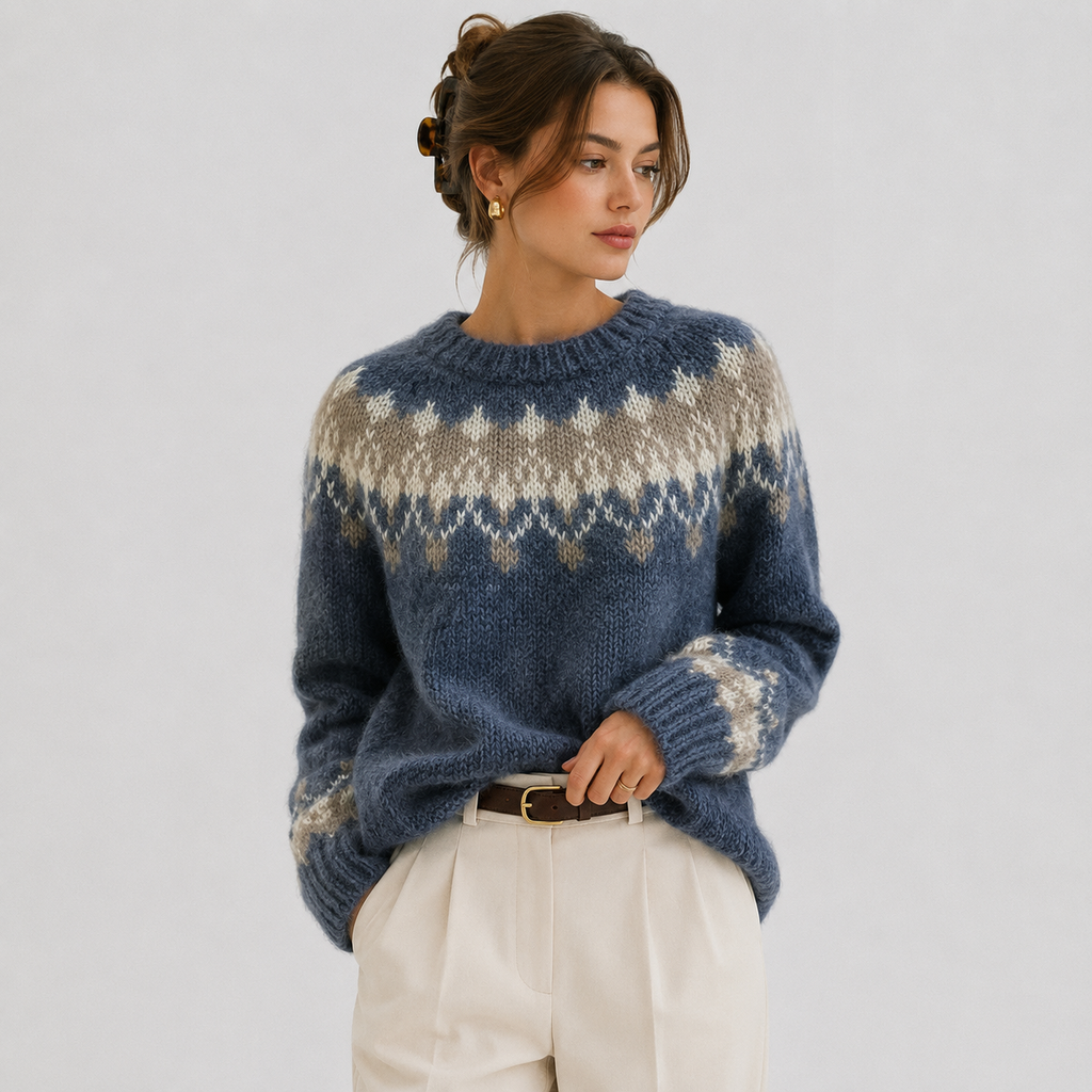 Cashmere Pullover Women in Blue